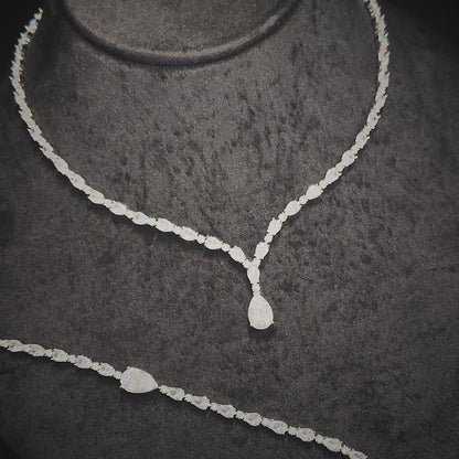 Lily Drop Necklace with earring, ring and a bracelet